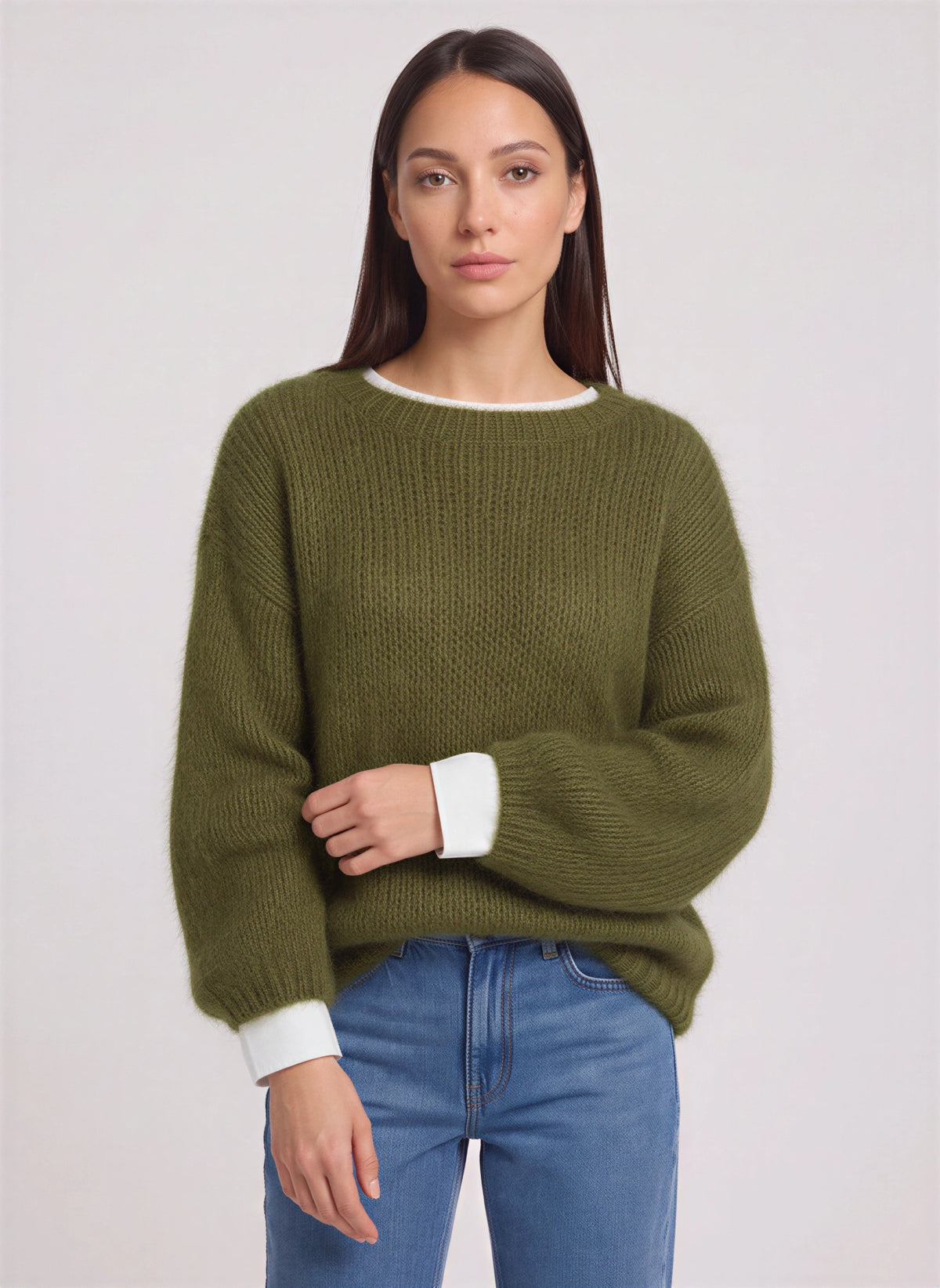Mailara Pull Oversize Grosse Maille – Femme Automne Cocooning Décontracté Doux Confort