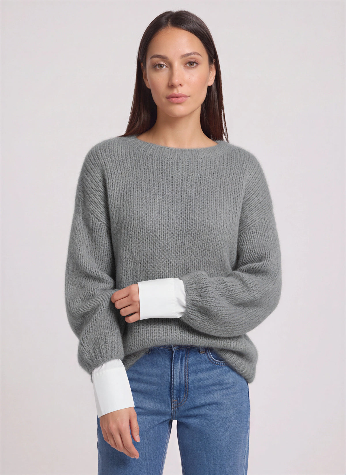 Mailara Pull Oversize Grosse Maille – Femme Automne Cocooning Décontracté Doux Confort