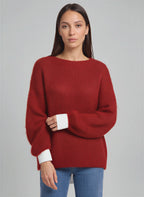 Mailara Pull Oversize Grosse Maille – Femme Automne Cocooning Décontracté Doux Confort