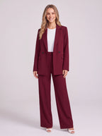 Rivelis Ensemble Tailleur Pantalon – Femme Bureau Chic Blazer Oversize Coupe Large Automne