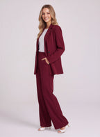 Rivelis Ensemble Tailleur Pantalon – Femme Bureau Chic Blazer Oversize Coupe Large Automne