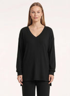 Costra Ensemble Pull Côtelé – Femme Confort Loungewear Automne Détente Cocooning