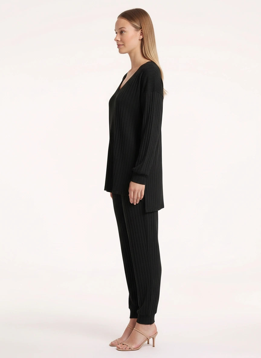 Costra Ensemble Pull Côtelé – Femme Confort Loungewear Automne Détente Cocooning