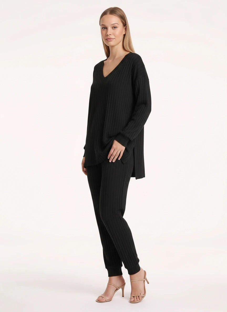 Costra Ensemble Pull Côtelé – Femme Confort Loungewear Automne Détente Cocooning