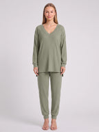 Costra Ensemble Pull Côtelé – Femme Confort Loungewear Automne Détente Cocooning