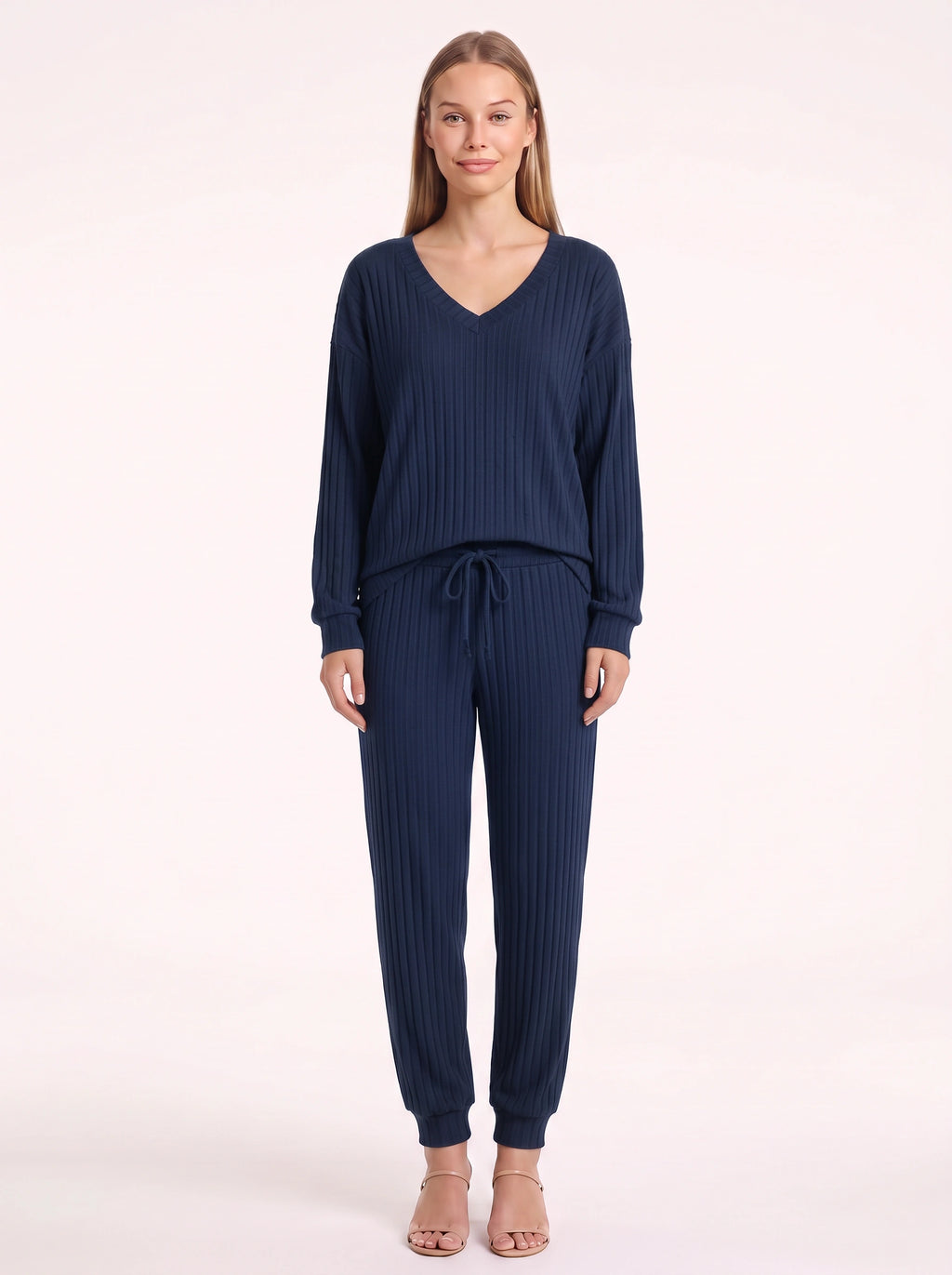 Costra Ensemble Pull Côtelé – Femme Confort Loungewear Automne Détente Cocooning