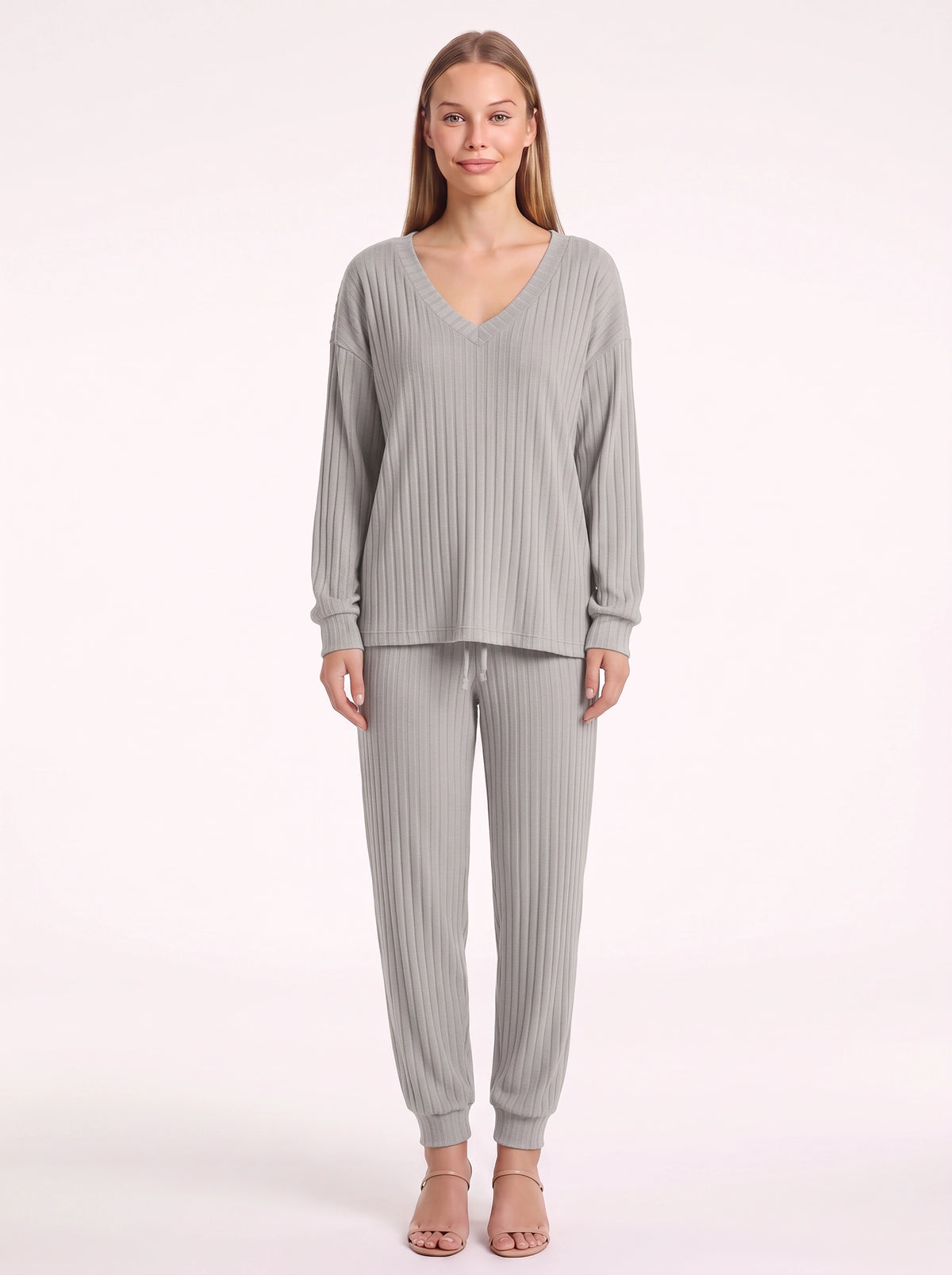 Costra Ensemble Pull Côtelé – Femme Confort Loungewear Automne Détente Cocooning