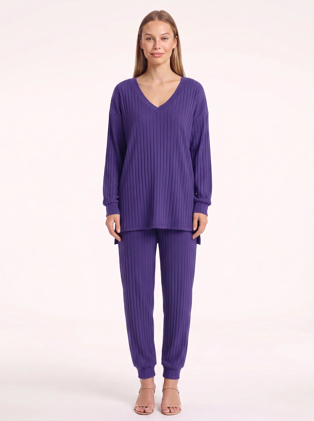 Costra Ensemble Pull Côtelé – Femme Confort Loungewear Automne Détente Cocooning