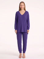 Costra Ensemble Pull Côtelé – Femme Confort Loungewear Automne Détente Cocooning