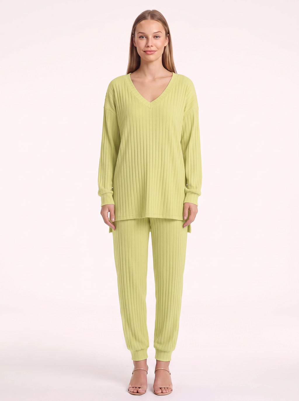 Costra Ensemble Pull Côtelé – Femme Confort Loungewear Automne Détente Cocooning